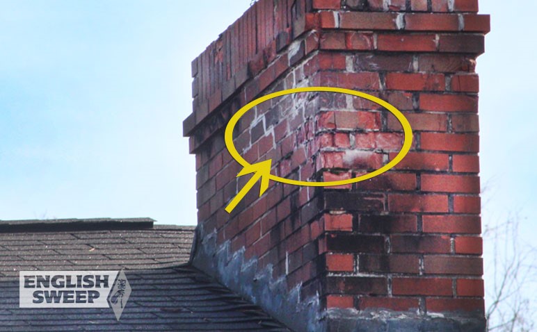 Damaged Chimney Masonry on Roof - Valley Park MO St. Louis MO - English Sweep