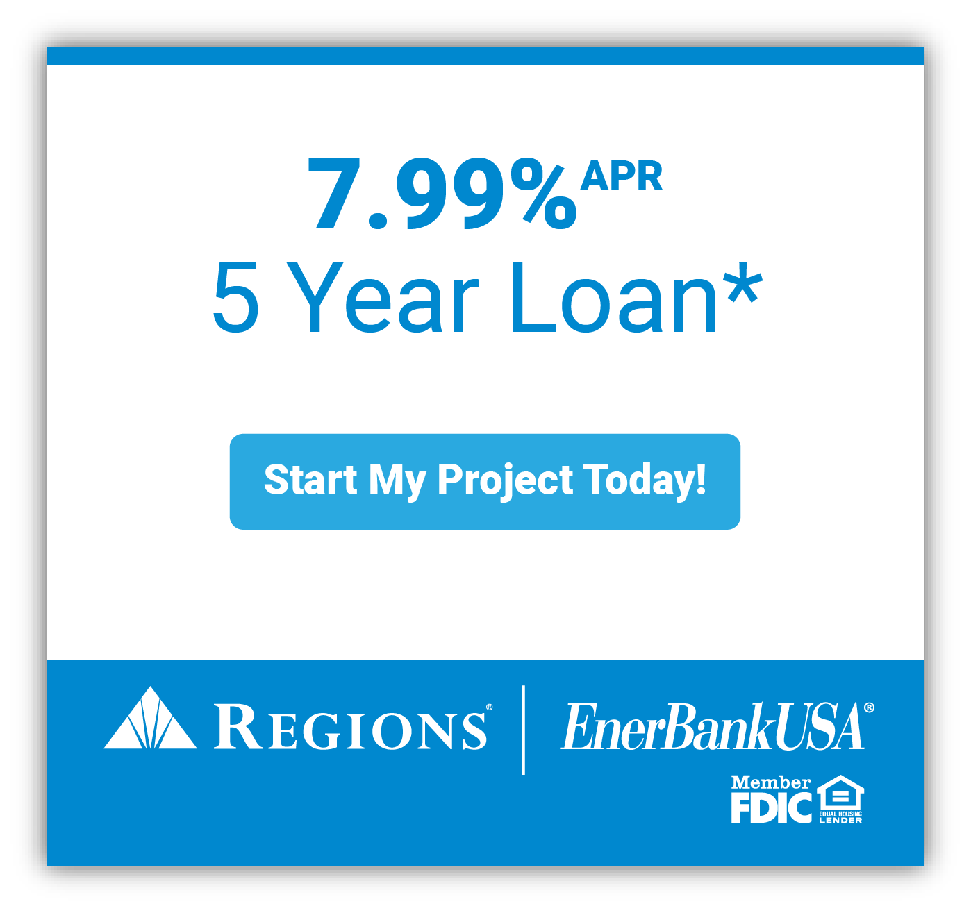 5 year Loan Banner 7.99% APR 5 Year Loan