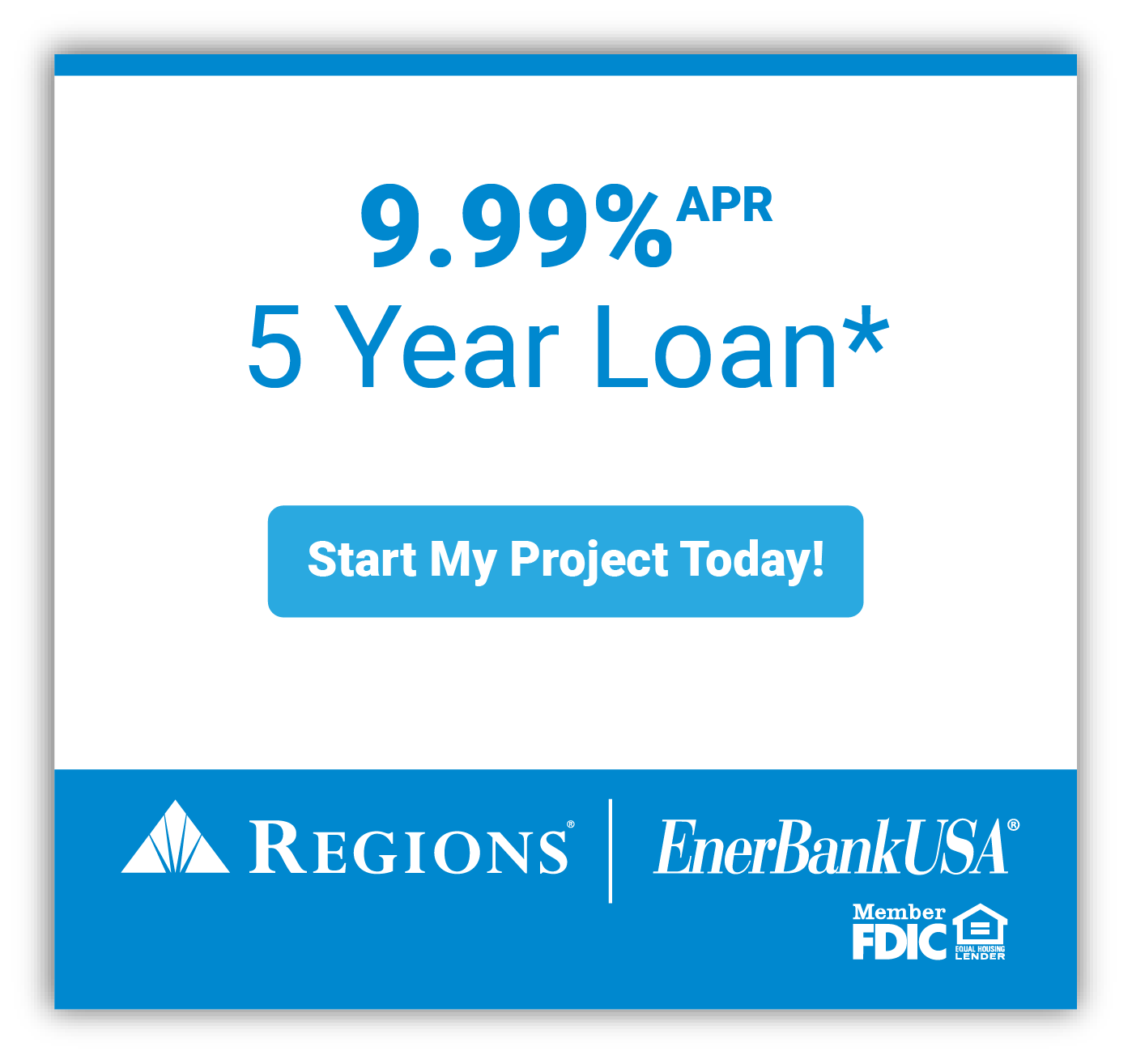5 Year Loan Banner 9.99% APR